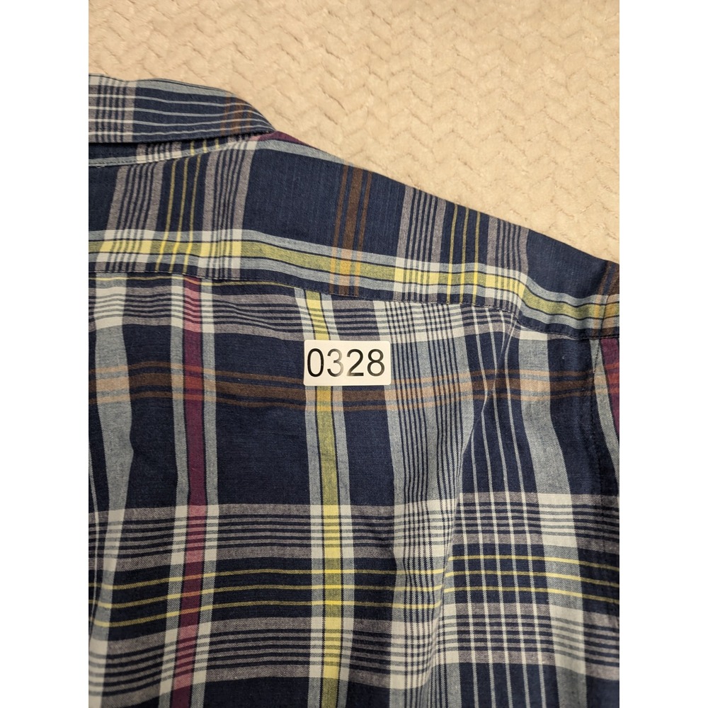 Ralph Lauren XXL Classic Fit Plaid Short Sleeve Button Down Shirt Mens - Picture 7 of 7